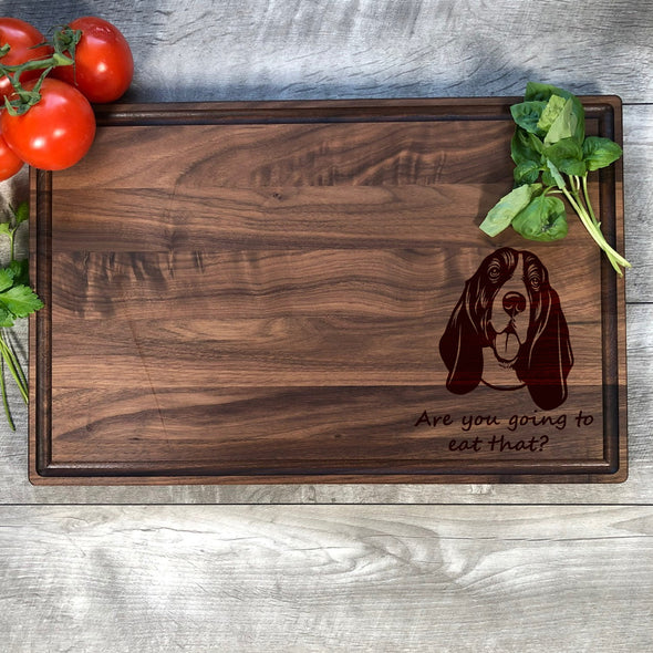 Basset Hound Personalized Cutting Board