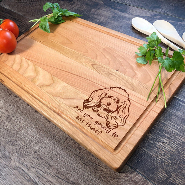 Poodle Cutting Board Personalized Gift