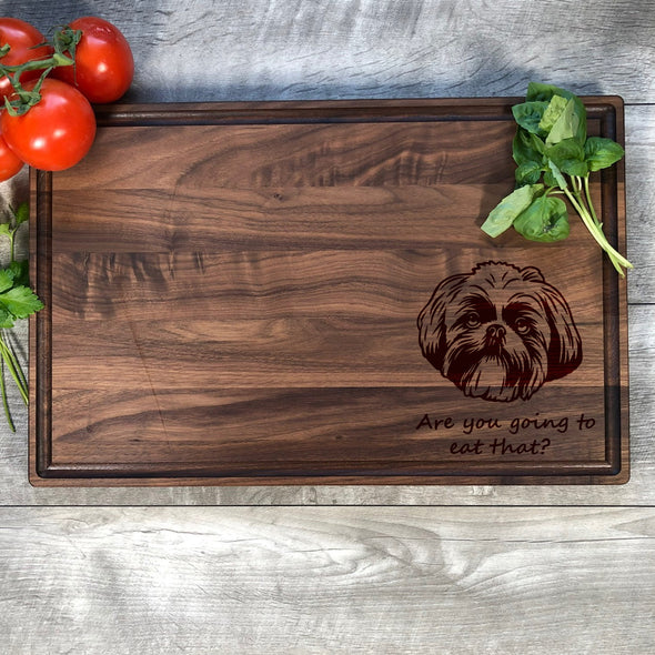 Shih Tzu Personalized Cutting Board Dog Owner Gift
