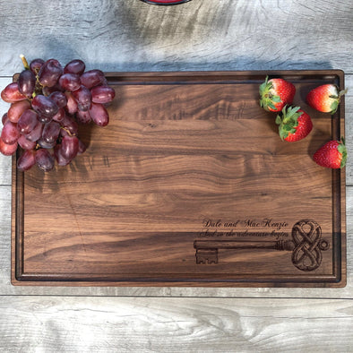 And So The Adverture Begins. Custom Cutting Board. Housewarming Gift. M21