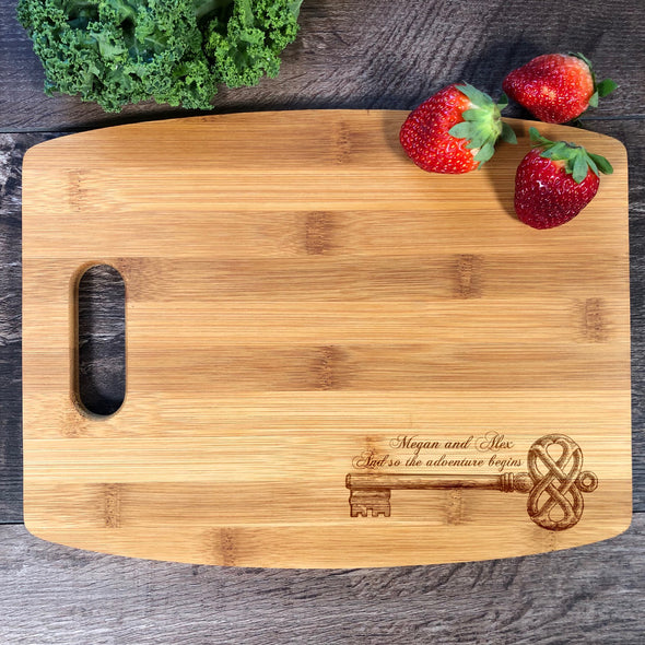 And So The Adverture Begins. Custom Cutting Board. Housewarming Gift. M21