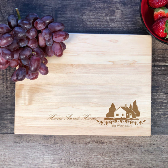 Home Sweet Home. Wood Cutting Board. Realtors Gift Customize. M20
