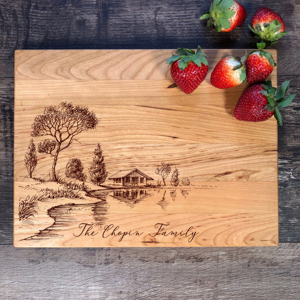 Custom Cutting Board. Personalized Gift. M42