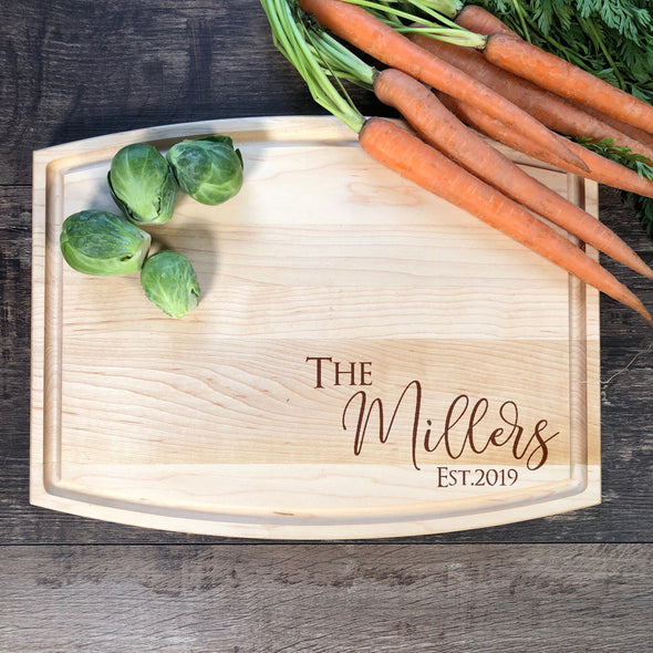 Custom Family Name Cutting Board M14