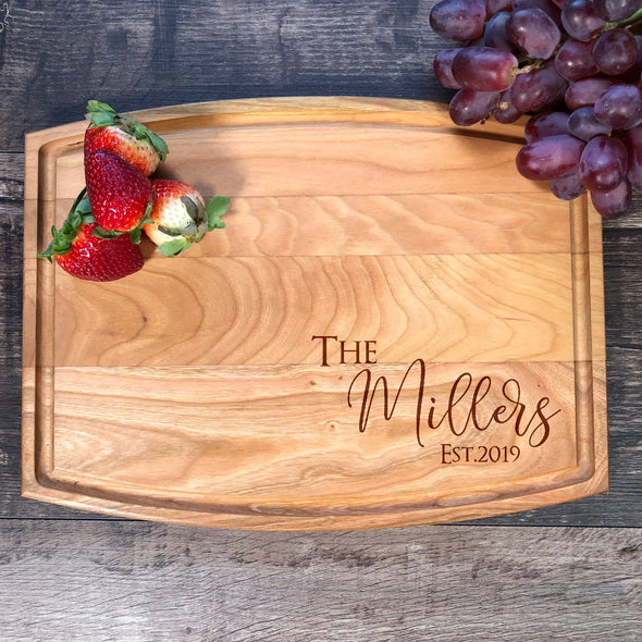 Custom Family Name Cutting Board M14