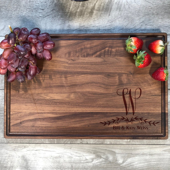 Personalized Cutting Boards. Custom Family Name Board M8