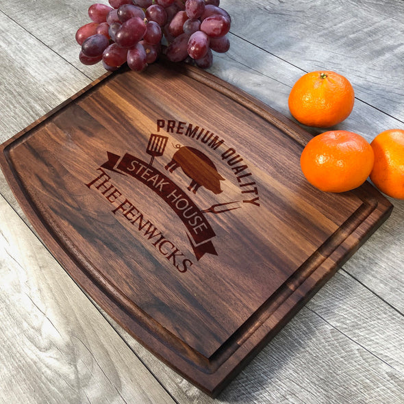 Premium Quality Steak House. Personalized Cutting Board. Customizable Gifts. M38