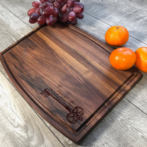 And So The Adverture Begins. Custom Cutting Board. Housewarming Gift. M21